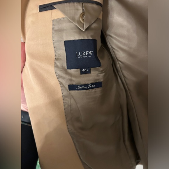 J. Crew Ludlow suit jacket, tan cotton, 40L - Picture 5 of 7